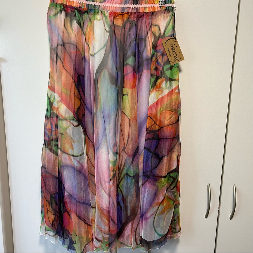 3 in 1 chiffon maxi skirt, Size 3XL. New with tags